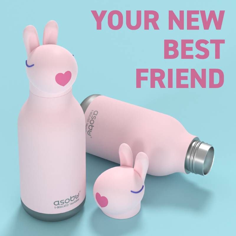 Asobu - Butelka termiczna BESTIE BOTTLE BUNNY 460ml