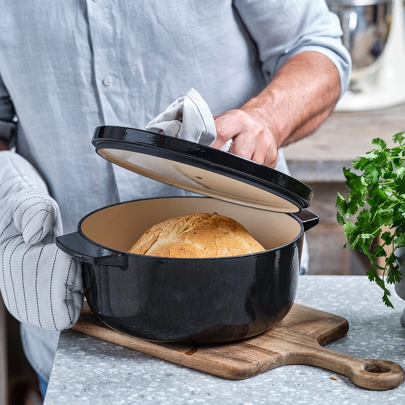 KitchenAid - garnek żeliwny 3,3L Onyx Black