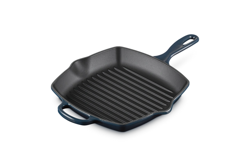 Le Creuset - patelnia żeliwna grillowa z dwoma uchwytami 26 cm Nuit