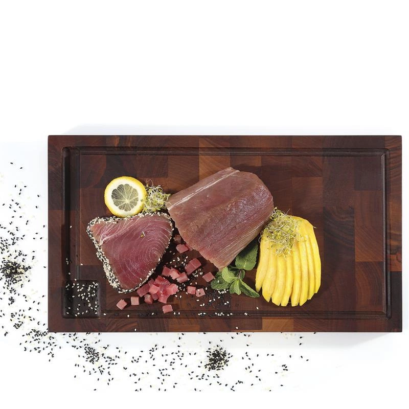 Zassenhaus - blok do krojenia typu end grain, drewno orzechowe, 45 x 25 x 4 cm