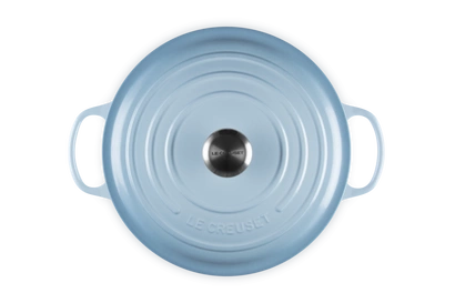 Le Creuset - garnek żeliwny emaliowany Signature 28 coastal blue
