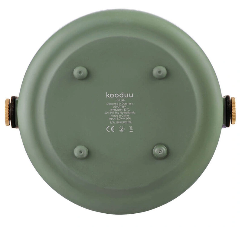 Kooduu - LITE-UP Lampa przenośna akumulatorowa - Ciemnozielony