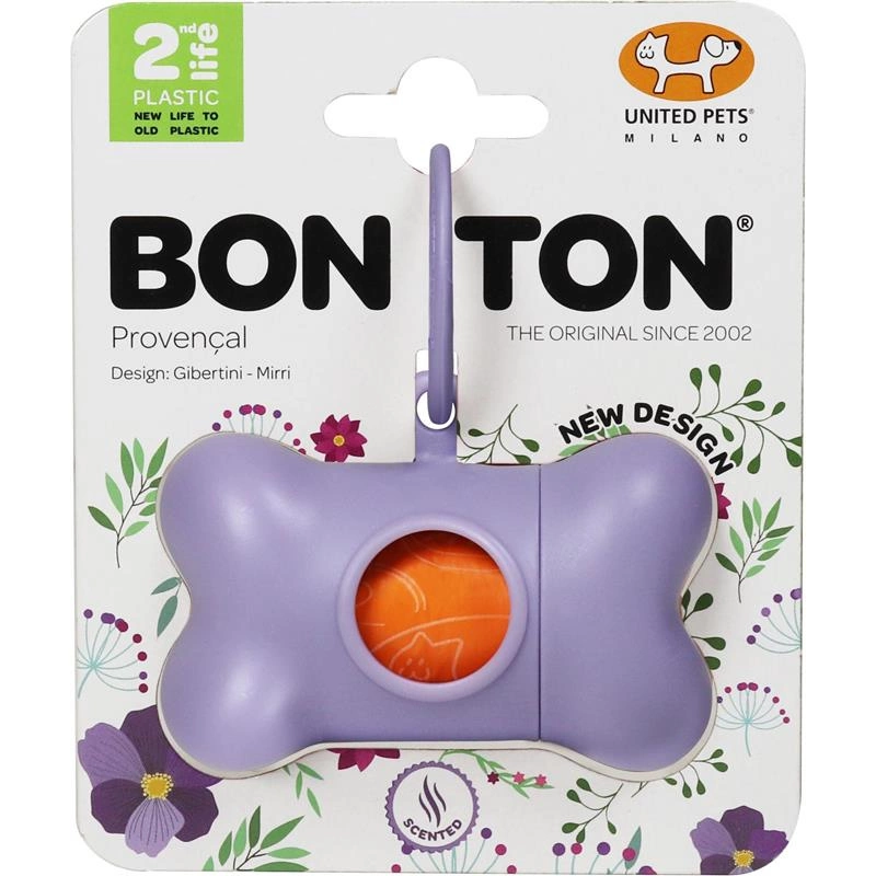 United Pets - Pojemnik na worki BON TON, fioletowy