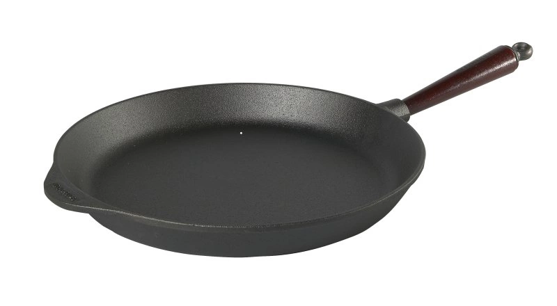 Skeppshult - Patelnia do smażenia okrągła 36cm,drewniana rączka