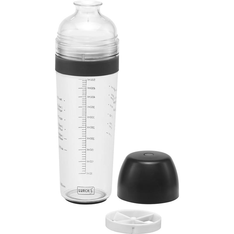 Lurch - shaker do ciasta, tworzywo sztuczne, 0,5 l, śred. 8 x 25 cm, szary