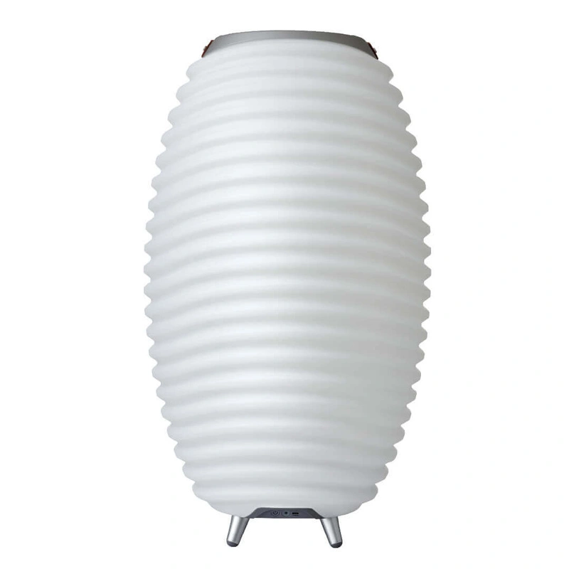 Kooduu - SYNERGY 65 Lampa LED z głośnikiem i coolerem na napoje - 70 x 41 cm, Biały