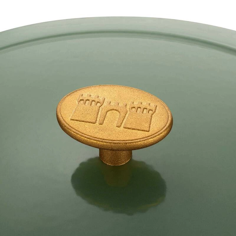 Ballarini - garnek żeliwny owalny 7.5 ltr, zielony Bellamonte