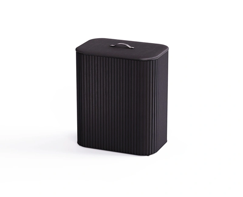 JOSEPH JOSEPH - Kosz na pranie 90l bambus czarny Tota Twin Luxe