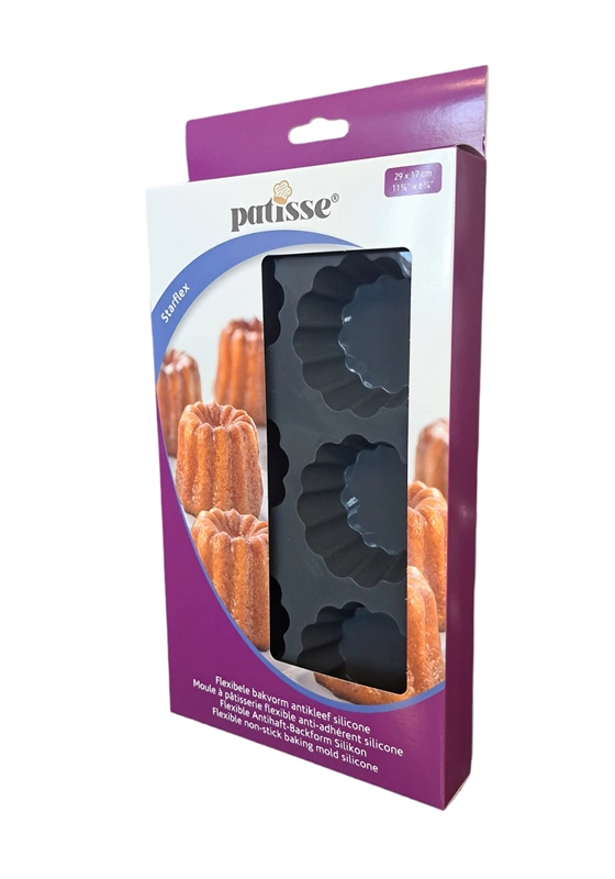 Patisse - Silikonowa forma na 6 mini tart 29x17cm STARFLEX