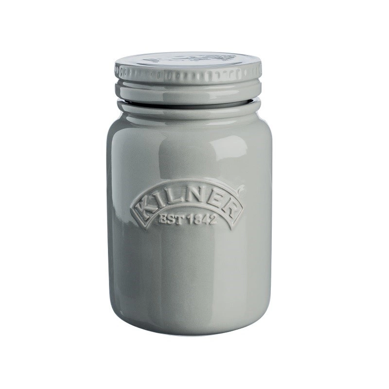 Kilner - Słoik ceramiczny, szary, Ceramic Push Top