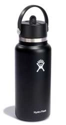 Hydro Flask - Butelka 946 ml Wide Mouth Flex Straw Cap czarny