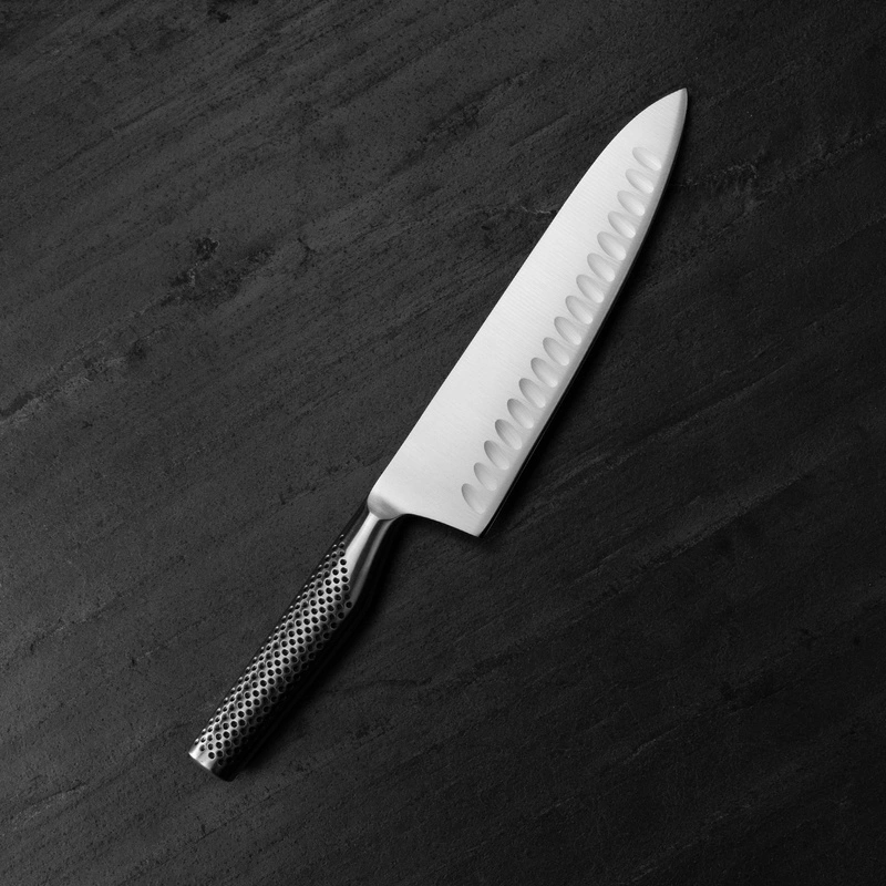 Global - Europejski nóż szefa kuchni żłobiony 20,5 cm GF-99