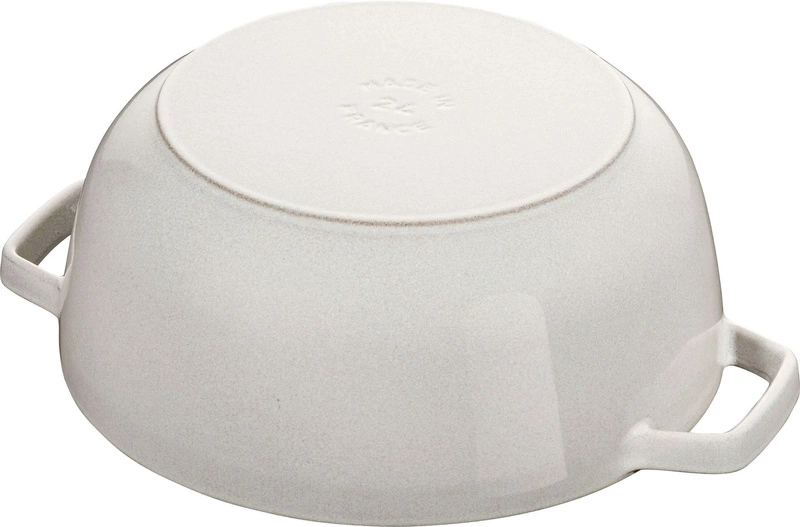 Staub - garnek żeliwny okrągły snowflake 3.6 ltr truflowy Special Cocotte