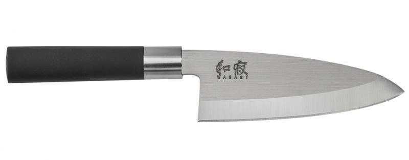 KAI - nóż japoński Deba 15 cm Wasabi Black