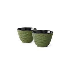 Bredemeijer - Czarki żeliwne Xilin zielone - 2 szt