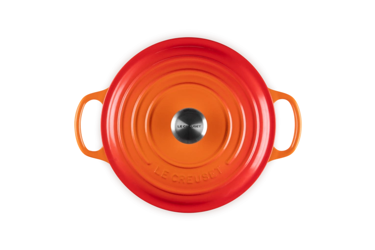 Le Creuset - brytfanna żeliwna emaliowana Signature okrągła 22 cm 3,3 l płomienna