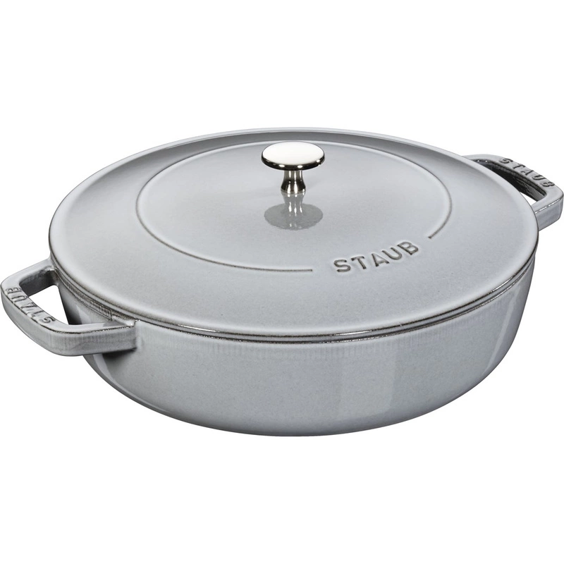 Staub - głęboka patelnia żeliwna Chistera szara 28 cm