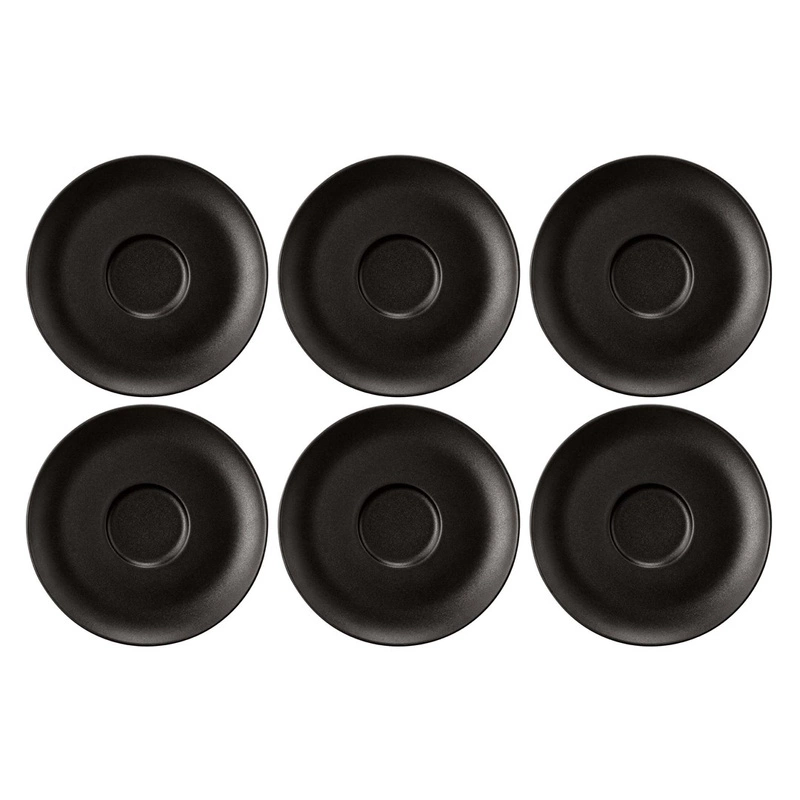 Seltmann - LIBERTY VELVET BLACK Zestaw 6 spodków 16.5 cm