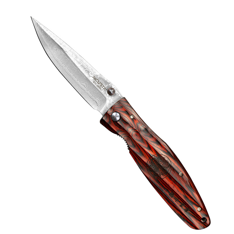 Mcusta -  Sengoku Red Pakka Damascus VG-10 8,6 cm