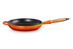 Le Creuset - patelnia żeliwna z drewnianym uchwytem 28 cm Płomienna