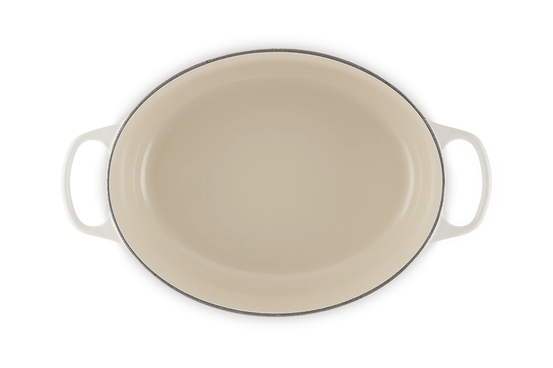 Le Creuset - brytfanna żeliwna emaliowana Signature 33 cm 7,5 l meringue