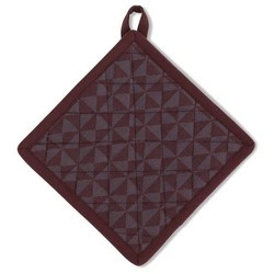 Kela - bawełniany uchwyt do gorących naczyń z kieszonką, 20x20 cm, brązowy Henrik