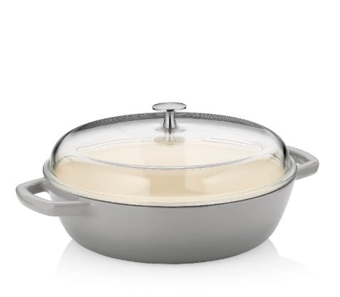 Kela - Naczynie 3,8l z wysoką pokrywką szare Calido