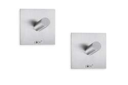 Zack - DUPLO zestaw dwóch haczyków na ręcznik stal matowa