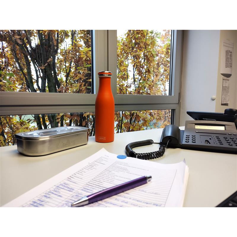 Lurch - butelka termiczna, stalowa, 0,75 l, pomarańczowa