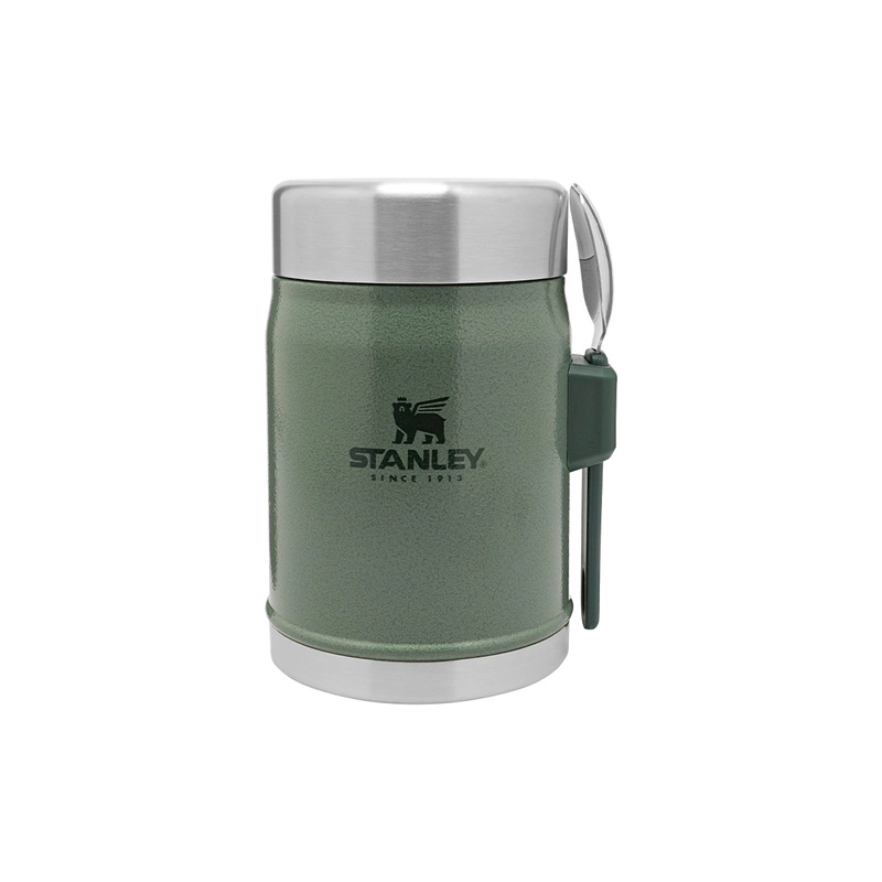 Stanley - Termos obiadowy ze sztućcem Hammartone Green 0,4 L zielony