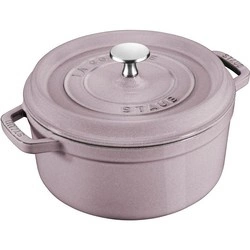 Staub - garnek żeliwny okrągły 2.2 ltr, kwiat wiśni La Cocotte