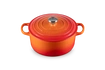 Le Creuset - brytfanna żeliwna emaliowana Signature okrągła 22 cm 3,3 l płomienna