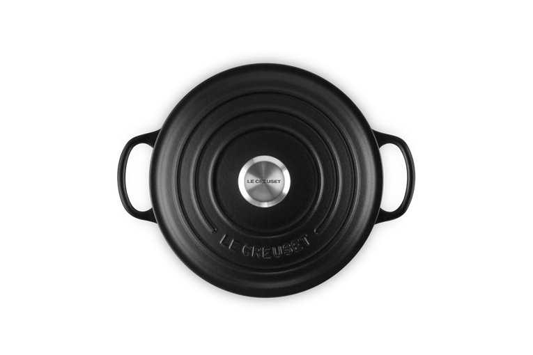 Le Creuset - brytfanna żeliwna emaliowana Signature okrągła 20 cm 2,4 l czarna