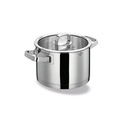 Kuchenprofi - garnek z pokrywką, stal nierdzewna/szkło, 3,5 l, śred. 20 cm San Remo