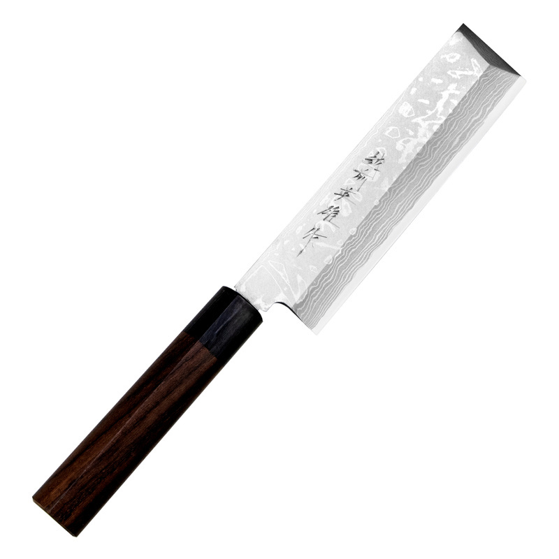 Hideo Kitaoka -  Shirogami Satin Damascus Nóż Usuba 16,5cm