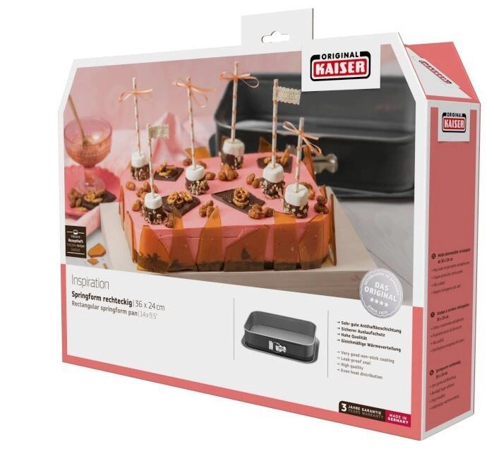 Kaiser - Tortownica prostokątna 36x24, Inspiration