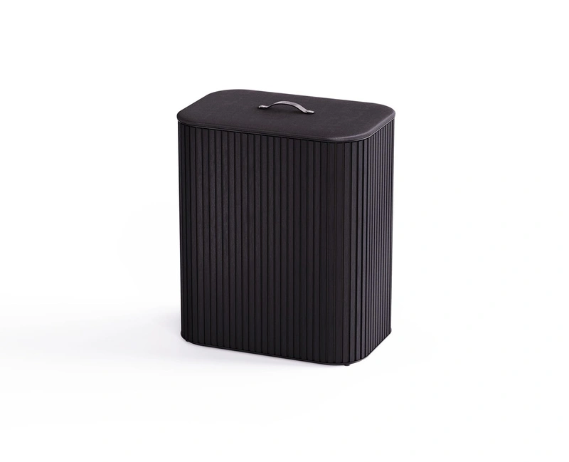 JOSEPH JOSEPH - Kosz na pranie 90l bambus czarny Tota Trio Luxe