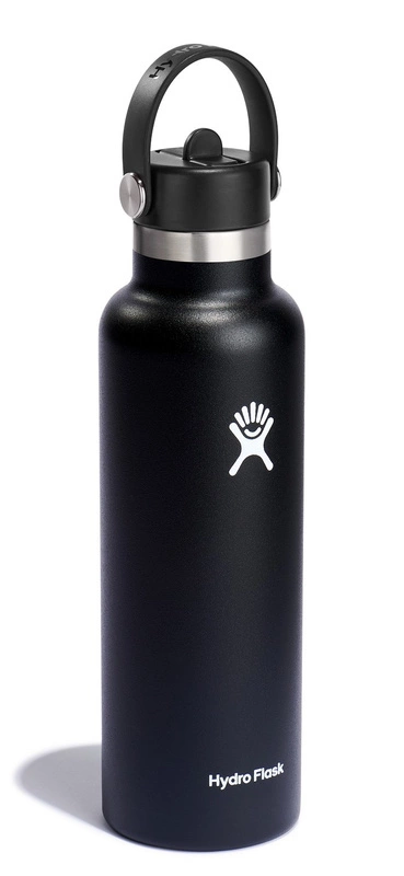 Hydro Flask - Butelka 621 ml Standard Mouth Flex StrawCap czarny