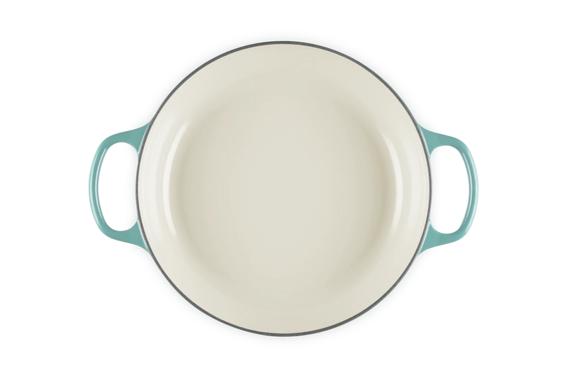 Le Creuset - garnek patelnia Gourmet Signature 28 cm 2,8 l bleu riviera