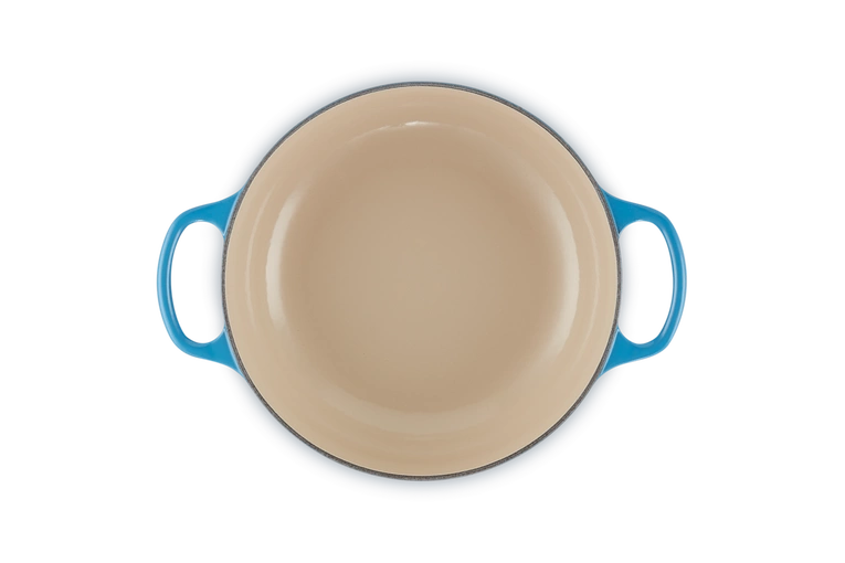 Le Creuset - garnek żeliwny Signature Saute lazur 3,4 l 24 cm