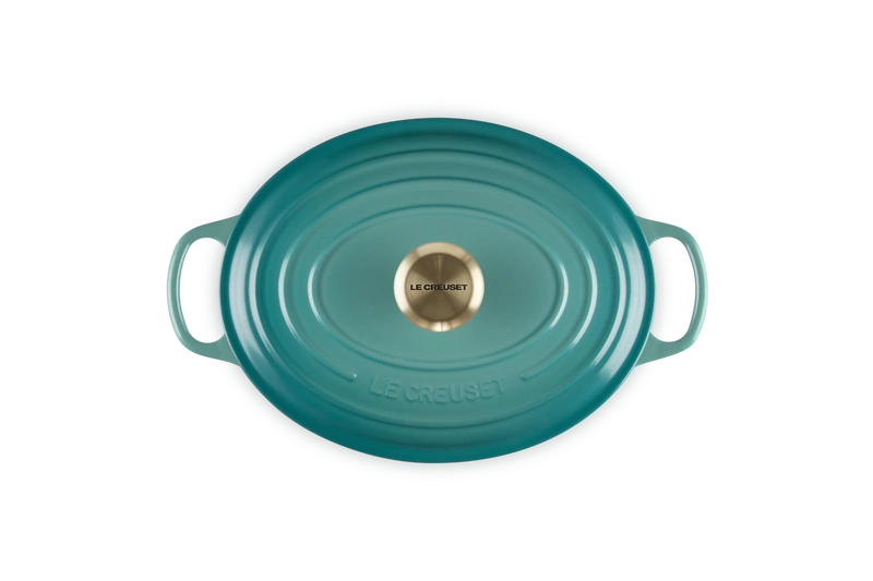 Le Creuset - brytfanna żeliwna Signature 27 cm 4,1 l bleu riviera