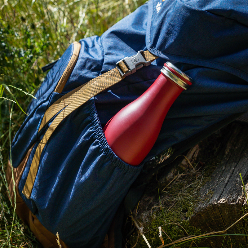 Lurch - butelka termiczna, stalowa, 0,75 l, burgund matowy