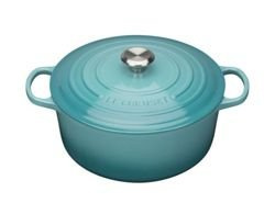 Le Creuset - brytfanna żeliwna emaliowana Signature okrągła 22 cm 3,3 l karaibska