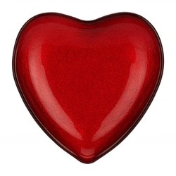 Rituali Domestici - NEIMIEIPENSIERI Mały talerz serce czerwony 14 cm