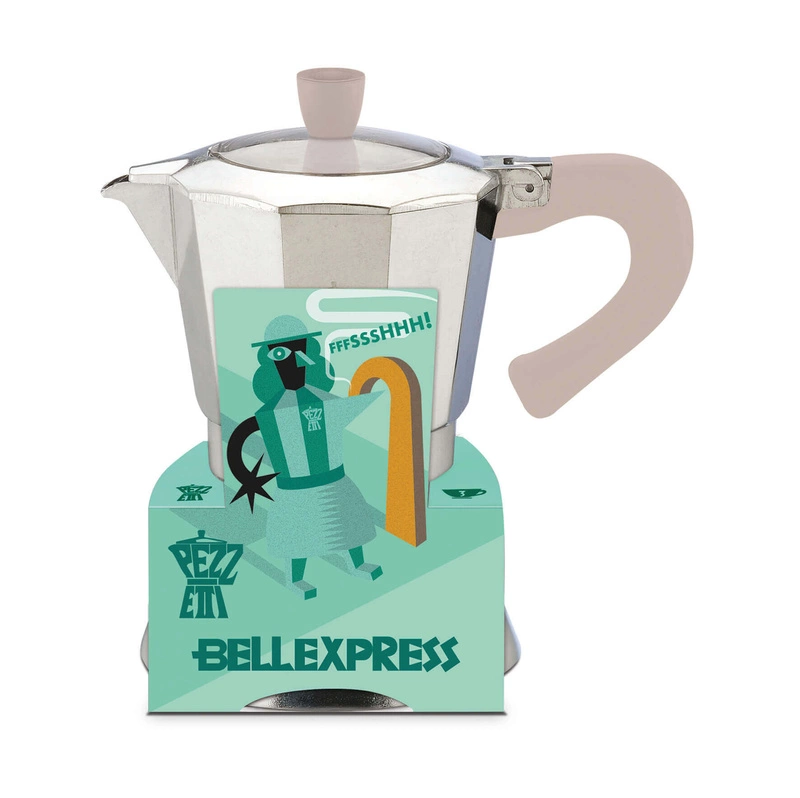 Pezzetti - BELLEXPRESS Aluminiowa kawiarka indukcyjna (6 filiżanek) - Srebrny