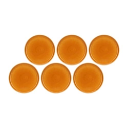 Rose&Tulipani - ARPEGGIO Zestaw 6 talerzy obiadowych 25 cm, pomarańczowy