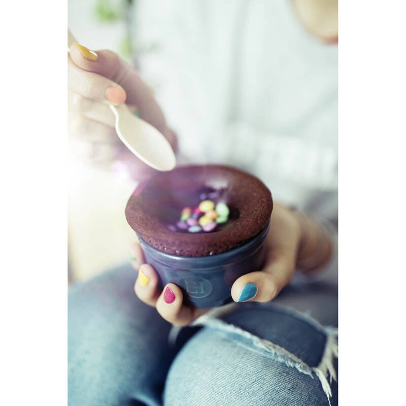 Emile Henry - Zestaw dwóch miseczek do zapiekania typu ramekin - N°10 - biały