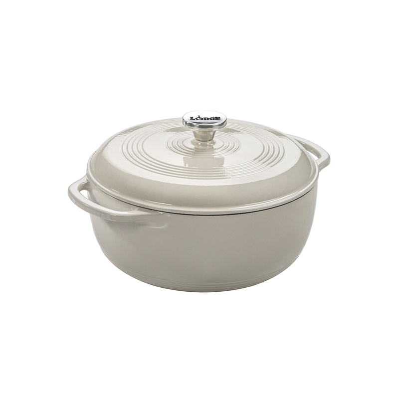 Lodge - Garnek żeliwny emaliowany 5.6L Oyster