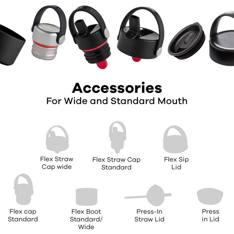 Hydro Flask - Butelka 946 ml Wide Mouth Flex Straw Cap różowy Trilliu