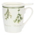La Porcellana Bianca - Kubek z ceramicznym zaparzacze i pokrywką 350 ml